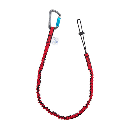 СЗПИ Стропа эластичная с петлей для крепления инструмента с карабином &quot;Мини&quot; с муфтой